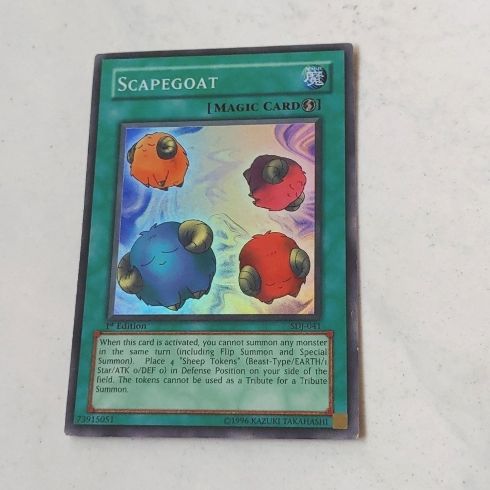 YuGiOh! Scapegoat (SDJ-041) holo 1st edition